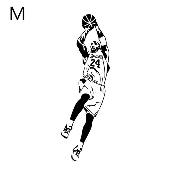 Kobe Wall Decals Basketball Stickers for Living Room Bathroom Lakers Wall Decoration 16x24 Inches Kobe Wall Decals Basketball Stickers for Living Room Bathroom Lakers Wall Decoration 16x24 Inches